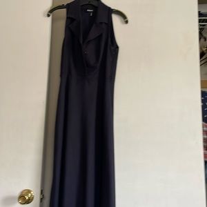 DKNY navy linen dress
